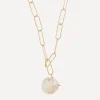 Alighieri Necklaces^Gold-Plated The Water Bearer Baroque Pearl Pendant Necklace