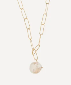 Alighieri Necklaces^Gold-Plated The Water Bearer Baroque Pearl Pendant Necklace