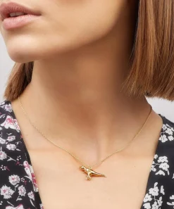Alex Monroe Necklaces^Gold-Plated Tyrannosaurus Rex Pendant Necklace