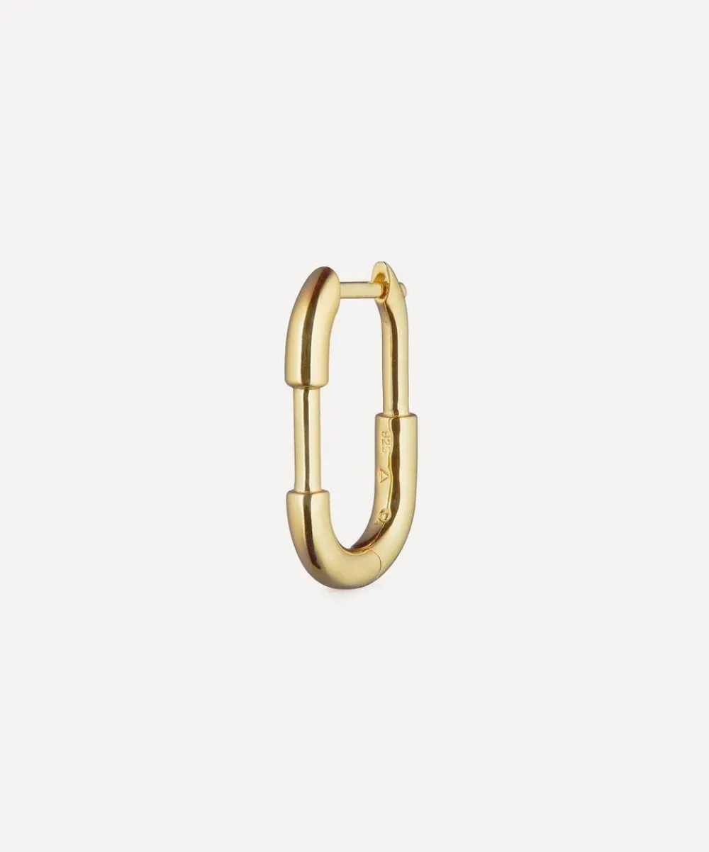 Otiumberg Earrings^Gold-Plated Vermeil Silver Staple Hoop Earring