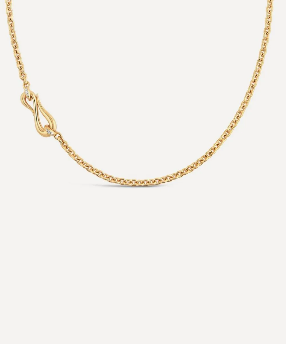 Dinny Hall Necklaces^Gold-Plated Vermeil Silver Toro Lasso Diamond Necklace
