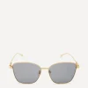 Gucci Sunglasses & Glasses^Gold-Tone Cat-Eye Sunglasses