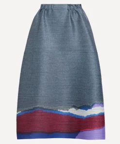 Pleats Please Issey Miyake Skirts^GRAINY COLOURS Pleated Midi Skirt