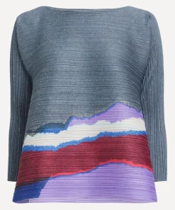 Pleats Please Issey Miyake Tops^GRAINY COLOURS Pleated Top