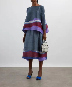 Pleats Please Issey Miyake Tops^GRAINY COLOURS Pleated Top