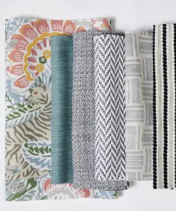 Liberty Interiors Furnishing Fabrics^Grand Milo Majorelle in Pewter – Outdoor