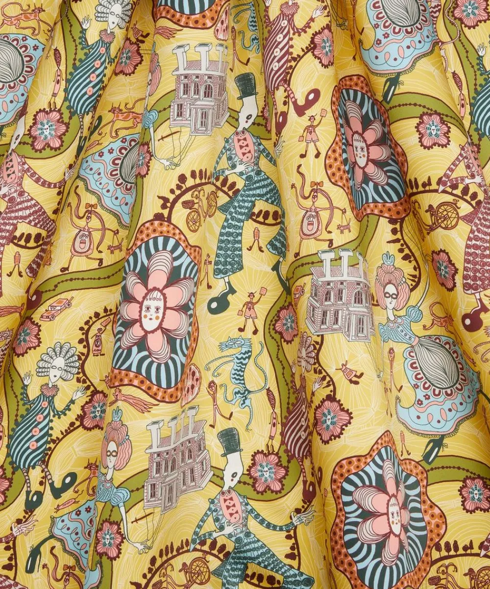 Liberty Fabrics Silk Satin^Grayson Perry for Liberty Shirley Smith II Silk Satin