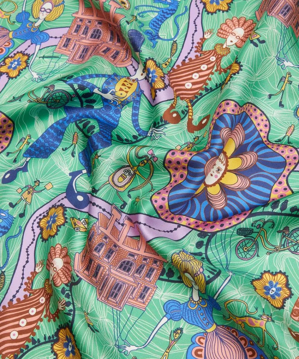 Liberty Fabrics Monument Twill^Grayson Perry for Liberty Shirley Smith II Silk Twill