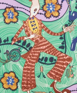 Liberty Fabrics Silk Satin^Grayson Perry for Liberty Shirley Smith II Silk Satin