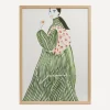 PSTR Studio Wall Art^Green Coat La Poire Framed Print