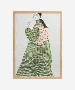 PSTR Studio Wall Art^Green Coat La Poire Framed Print