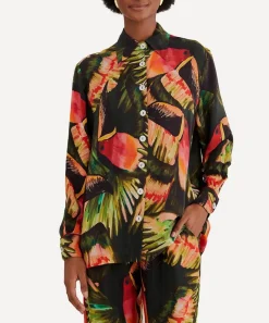 FARM Rio Tops^Green Painted Toucans Shirt