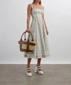 Hill House Home Dresses^Green Provence Floral Margot Dress