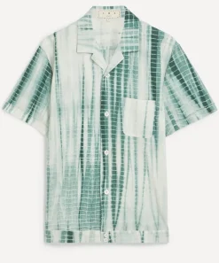 SMR Days Shirts^Green Tie-Dye Paraiso Cotton Shirt