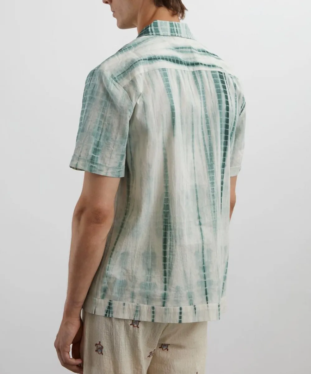 SMR Days Shirts^Green Tie-Dye Paraiso Cotton Shirt