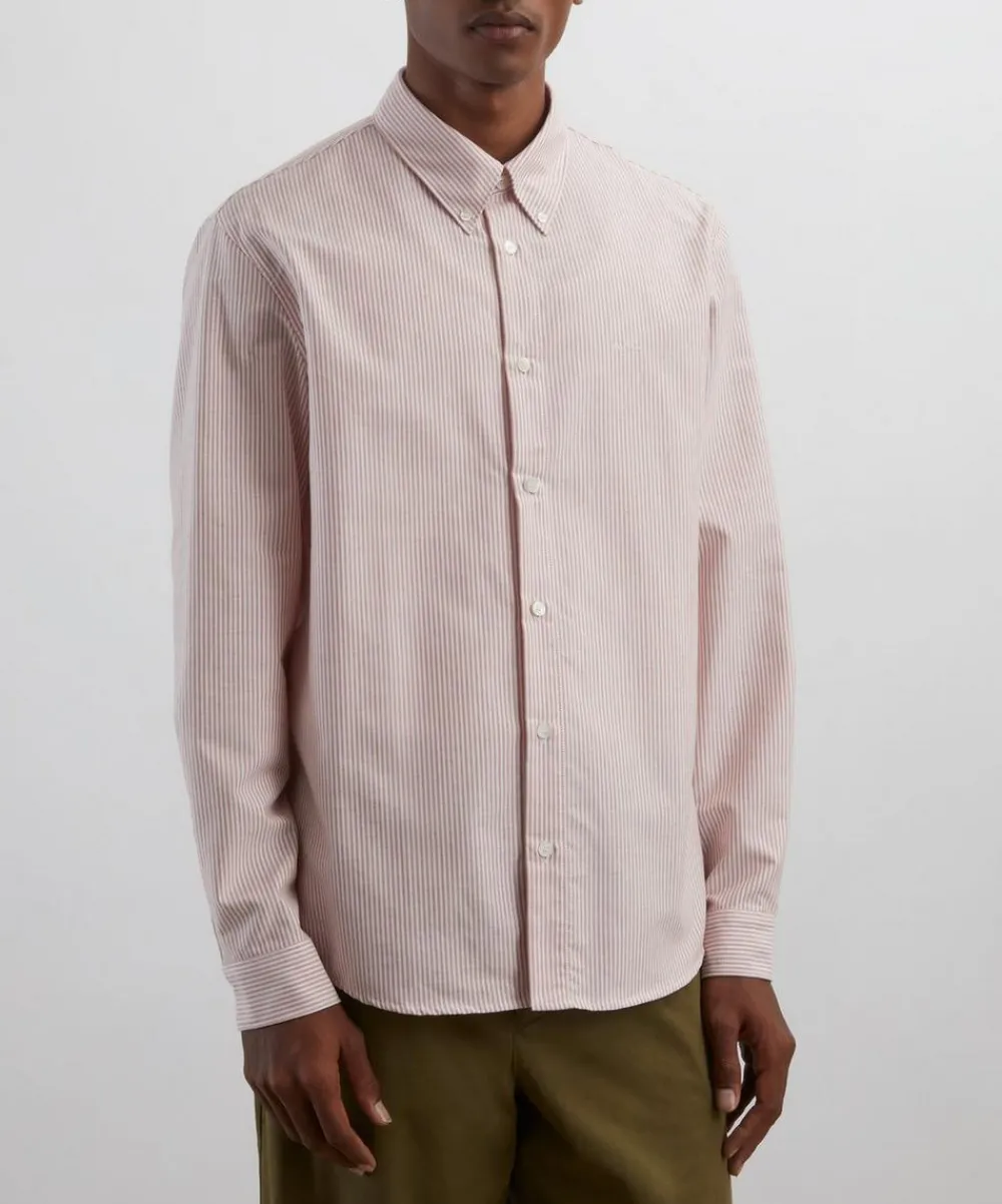 A.P.C. Shirts^Greg Striped Cotton Shirt