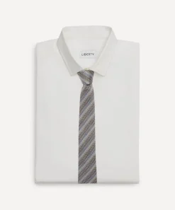 Missoni Ties^Grey Chevron Zig-Zag Silk Tie