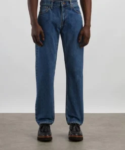 Nudie Jeans Jeans^Gritty Jackson Straight-Leg Jeans in Morning Mist