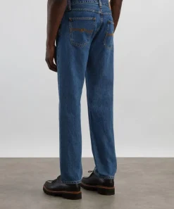 Nudie Jeans Jeans^Gritty Jackson Straight-Leg Jeans in Morning Mist