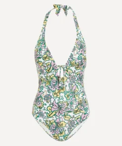 Heidi Klein Swimwear^Halterneck Swimsuit in Liberty Fabrics’ Kings Road