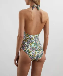 Heidi Klein Swimwear^Halterneck Swimsuit in Liberty Fabrics’ Kings Road
