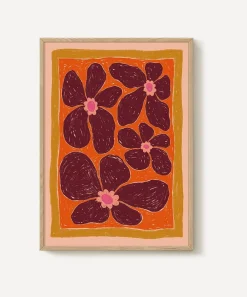PSTR Studio Wall Art^Hannah KL Stardust Orange Framed Print