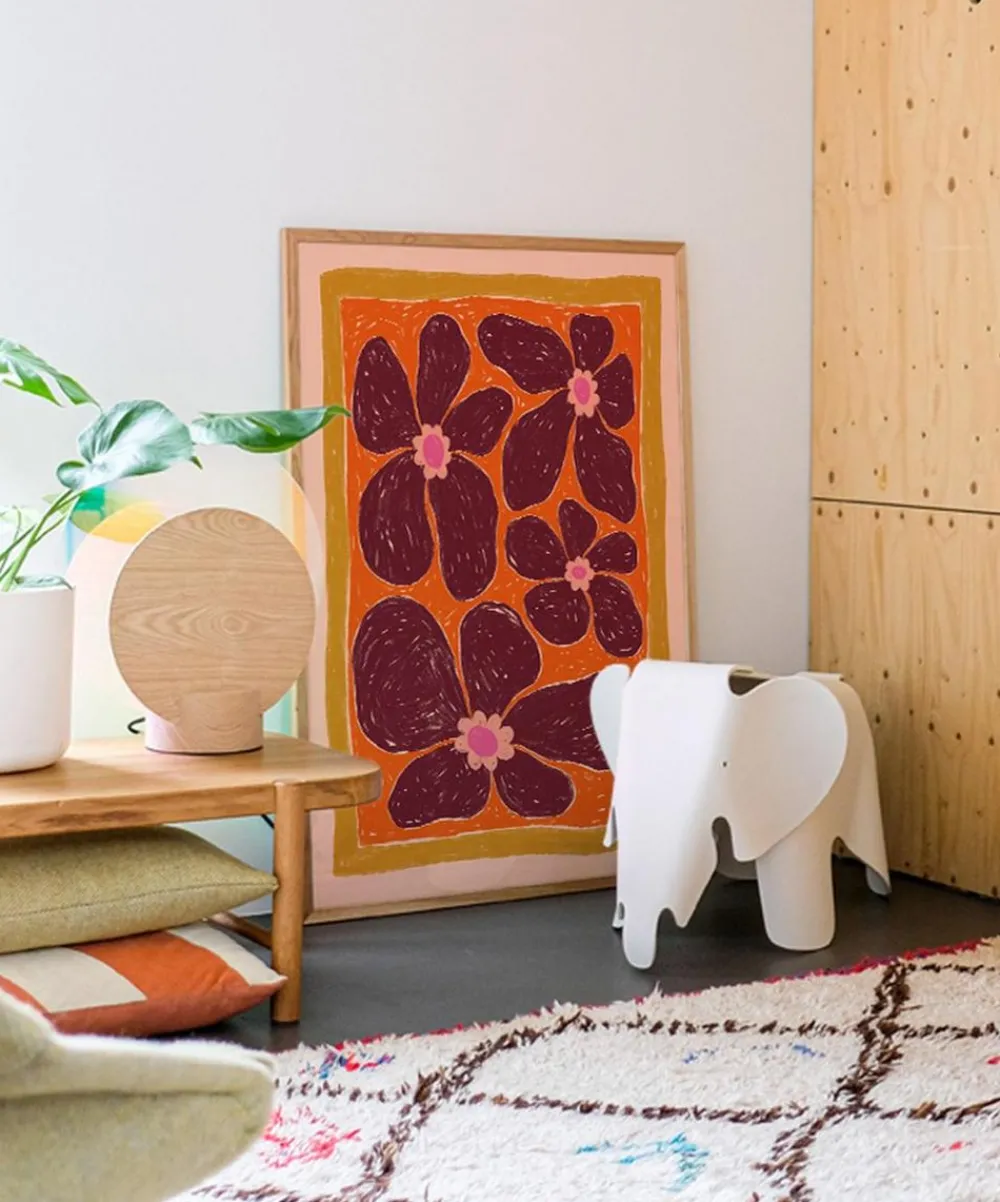 PSTR Studio Wall Art^Hannah KL Stardust Orange Framed Print