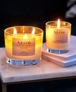 NEOM Wellbeing London Candles & Candle Holders|Wellness^Happiness Three-Wick Scented Candle 420g