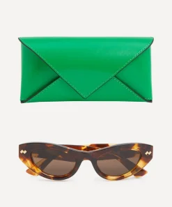 Bottega Veneta Sunglasses & Glasses^Havana Cat-Eye Sunglasses