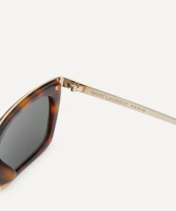 Saint Laurent Sunglasses & Glasses^Havana Square Combination Sunglasses