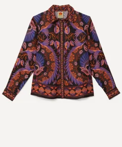 FARM Rio Tops^Heart Forest Black Shirt