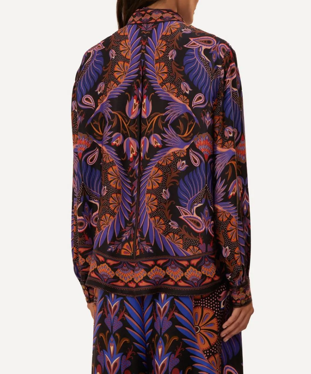 FARM Rio Tops^Heart Forest Black Shirt