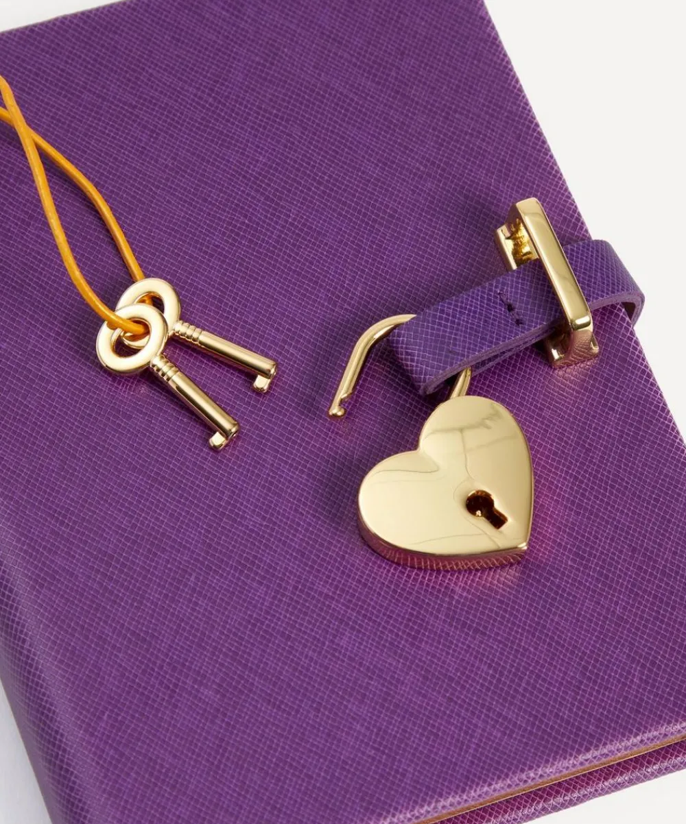 Graphic Image Stationery And Games^Heart Lock Diary