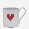 Astier de Villatte Mugs^Heart Mug