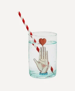 Marin Montagut Glass & Drinksware^Heart on Hand Glass