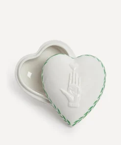 Marin Montagut Storage^Heart on Hand Porcelain Box