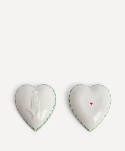 Marin Montagut Storage^Heart on Hand Porcelain Box