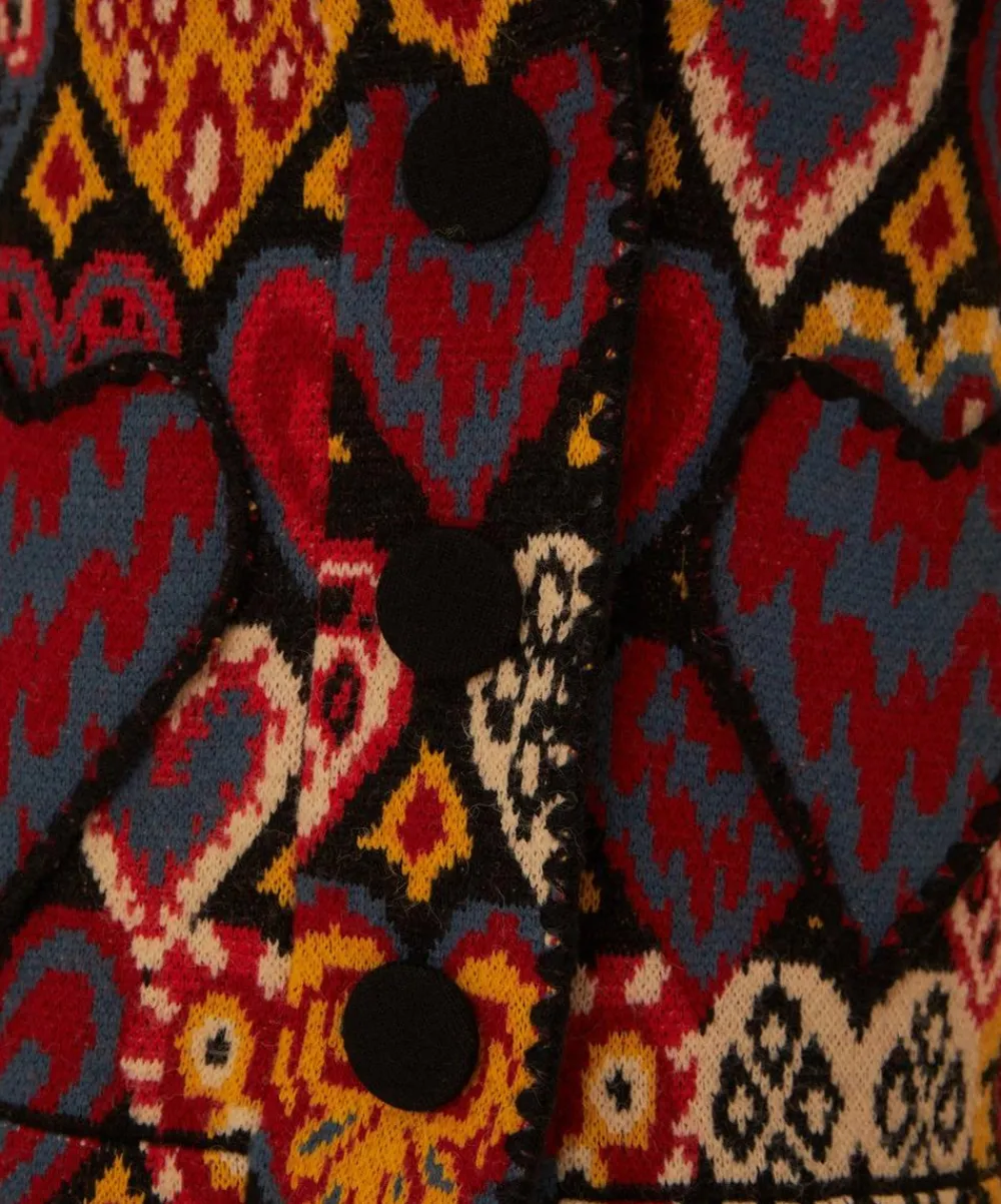 FARM Rio Coats & Jackets^Hearts Ikat Knit Blazer