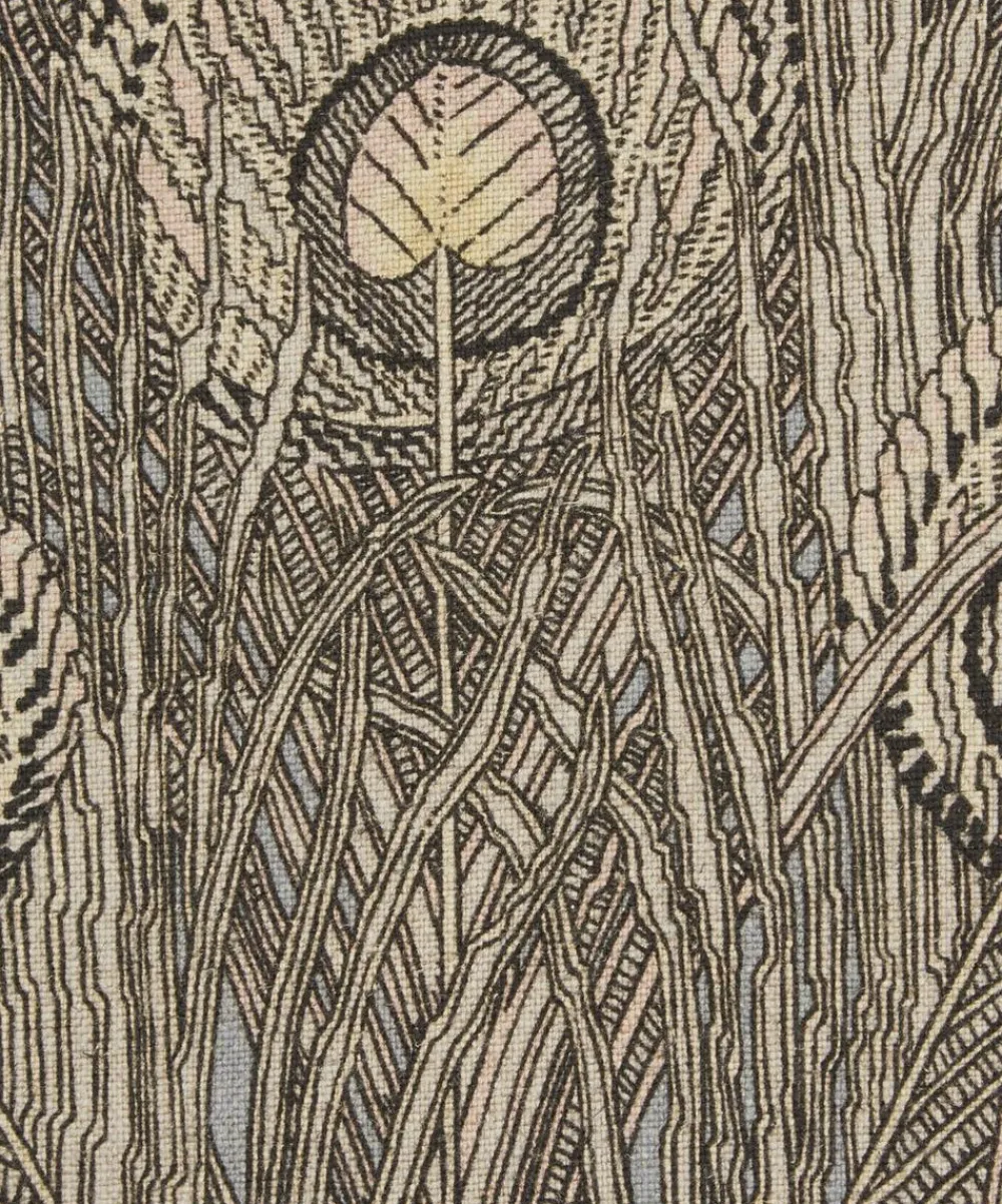 Liberty Interiors Furnishing Fabrics|Furnishing Fabrics^Hera Feather Ladbroke Linen in Pewter
