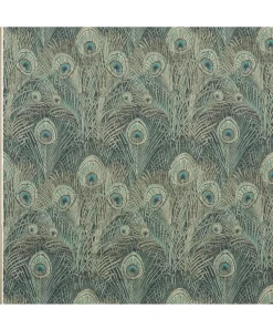 Liberty Interiors Furnishing Fabrics^Hera Feather Ladbroke Linen in Jade