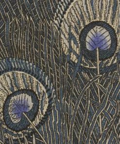 Liberty Interiors Furnishing Fabrics^Hera Feather Ladbroke Linen in Lapis