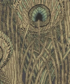 Liberty Interiors Furnishing Fabrics^Hera Feather Vintage Velvet in Jade
