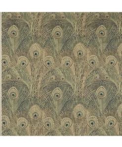 Liberty Interiors Furnishing Fabrics^Hera Feather Vintage Velvet in Jade