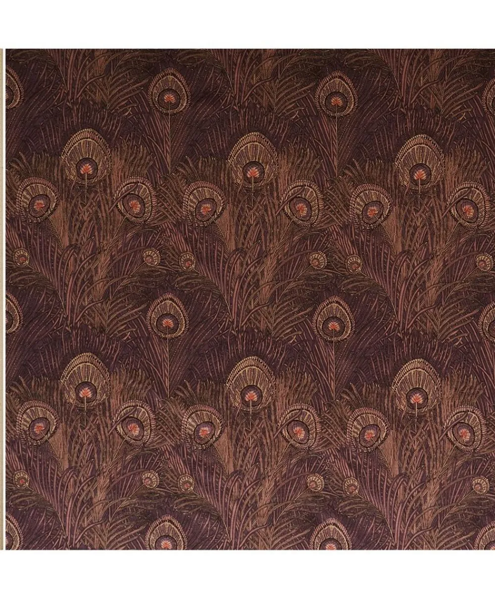Liberty Interiors Furnishing Fabrics^Hera Feather Vintage Velvet in Dragonfly