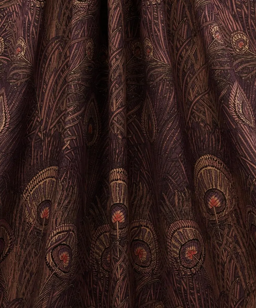 Liberty Interiors Furnishing Fabrics^Hera Feather Vintage Velvet in Dragonfly
