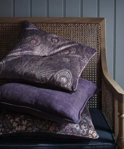Liberty Interiors Furnishing Fabrics^Hera Feather Vintage Velvet in Dragonfly