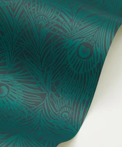 Liberty Interiors Wallpaper|Furnishing Fabrics^Hera Plume Wallpaper in Jade