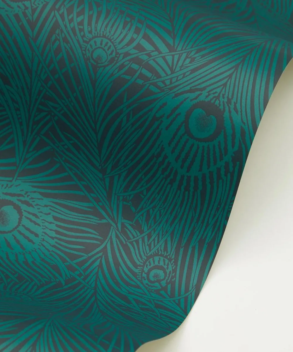 Liberty Interiors Wallpaper|Furnishing Fabrics^Hera Plume Wallpaper in Jade