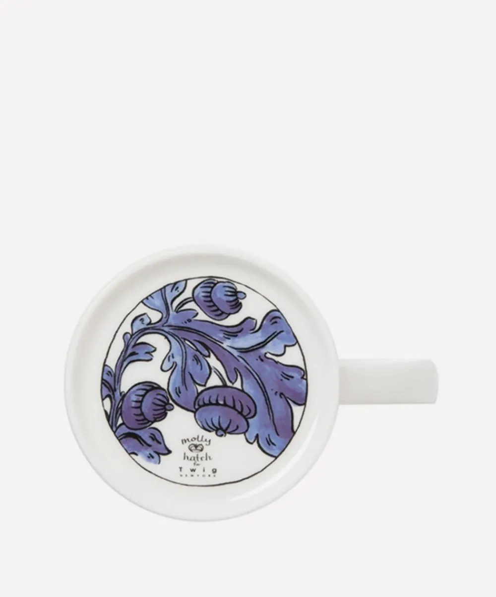 Twig New York Mugs^Heritage Blue Bird Blooming Mug