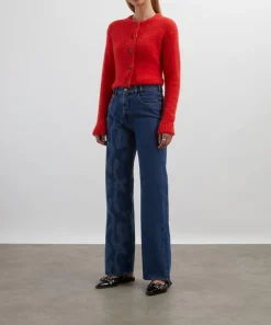 FANFARE Jeans^High-Waisted Wide-Leg Laser Jeans